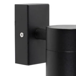 QAZQA Buiten wandlamp zwart RVS GU10 50mm IP44 - Solo