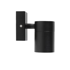 QAZQA Buiten wandlamp zwart RVS GU10 50mm IP44 - Solo