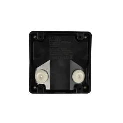 QAZQA Buiten wandlamp zwart vierkant incl. LED IP65 - Gem