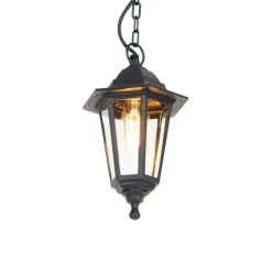 QAZQA Buitenhanglamp zwart - New Haven