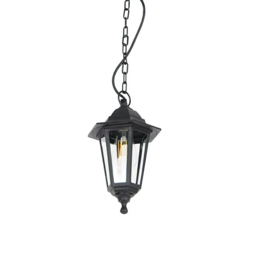 QAZQA Buitenhanglamp zwart - New Haven