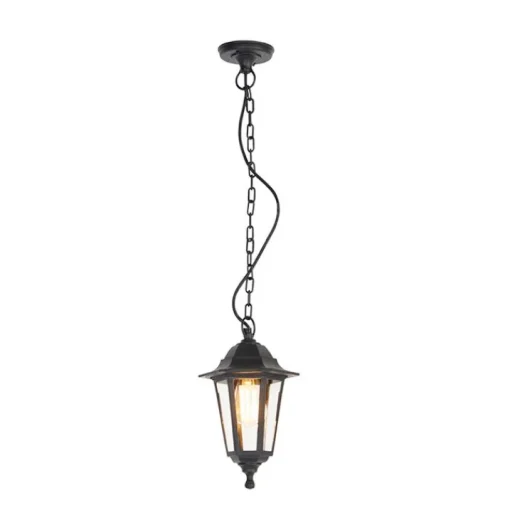 QAZQA Buitenhanglamp zwart - New Haven