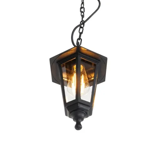 QAZQA Buitenhanglamp zwart - New Haven