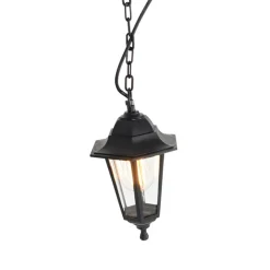 QAZQA Buitenhanglamp zwart - New Haven