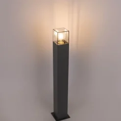 QAZQA Buitenlamp 70 cm antraciet met grondpin en kabelmof - Denmark