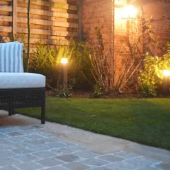 QAZQA Buitenlamp 70 cm antraciet met grondpin en kabelmof - Denmark