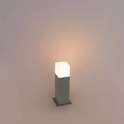 QAZQA Buitenlamp 30 cm grijs met grondpin en kabelmof - Denmark