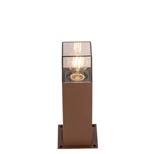 QAZQA Buitenlamp 30 cm roestbruin met grondpin en kabelmof - Denmark
