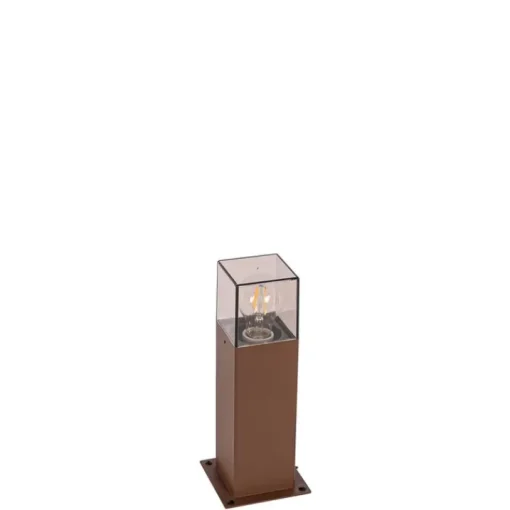 QAZQA Buitenlamp 30 cm roestbruin met grondpin en kabelmof - Denmark