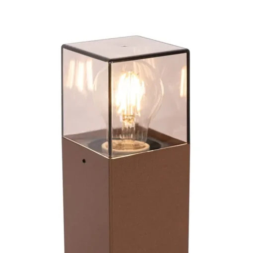 QAZQA Buitenlamp 30 cm roestbruin met grondpin en kabelmof - Denmark