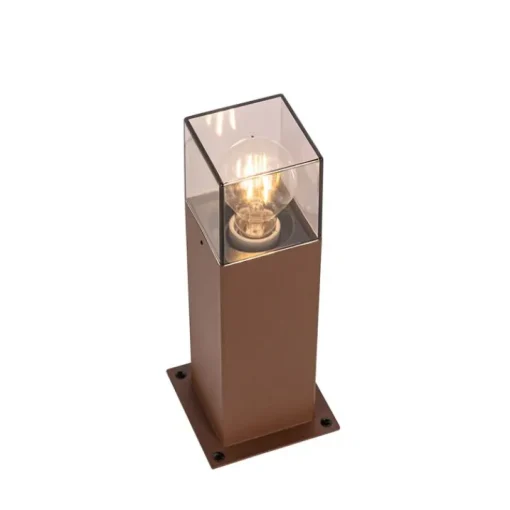 QAZQA Buitenlamp 30 cm roestbruin met grondpin en kabelmof - Denmark