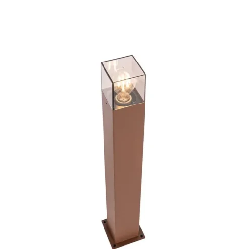 QAZQA Buitenlamp 70 cm roestbruin met grondpin en kabelmof - Denmark
