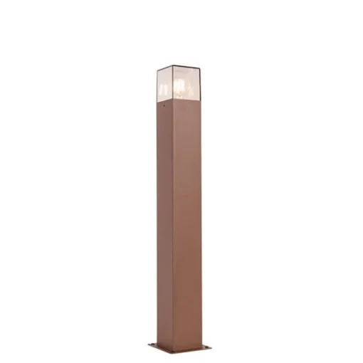QAZQA Buitenlamp 70 cm roestbruin met grondpin en kabelmof - Denmark