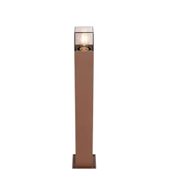 QAZQA Buitenlamp 70 cm roestbruin met grondpin en kabelmof - Denmark