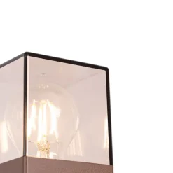 QAZQA Buitenlamp 70 cm roestbruin met grondpin en kabelmof - Denmark