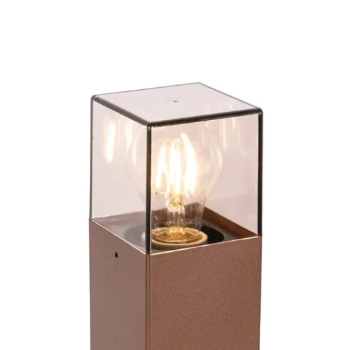 QAZQA Buitenlamp 70 cm roestbruin met grondpin en kabelmof - Denmark