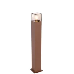 QAZQA Buitenlamp 70 cm roestbruin met grondpin en kabelmof - Denmark