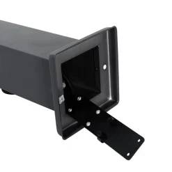 QAZQA Buitenlamp donkergrijs 45 cm met stopcontact IP44 - Malios