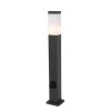 QAZQA Buitenlamp donkergrijs 80 cm met stopcontact IP44 - Malios