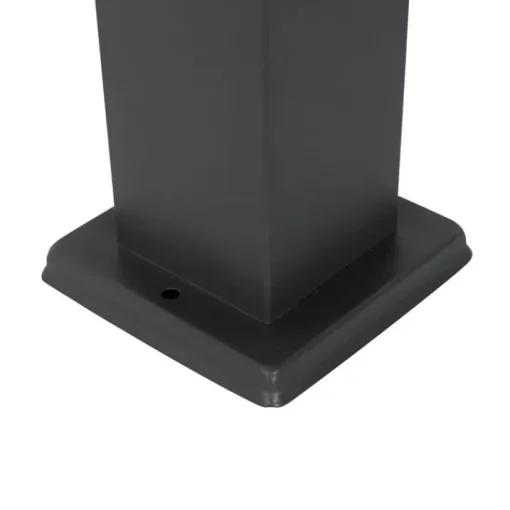 QAZQA Buitenlamp donkergrijs 80 cm met stopcontact IP44 - Malios