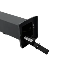QAZQA Buitenlamp donkergrijs 80 cm met stopcontact IP44 - Malios