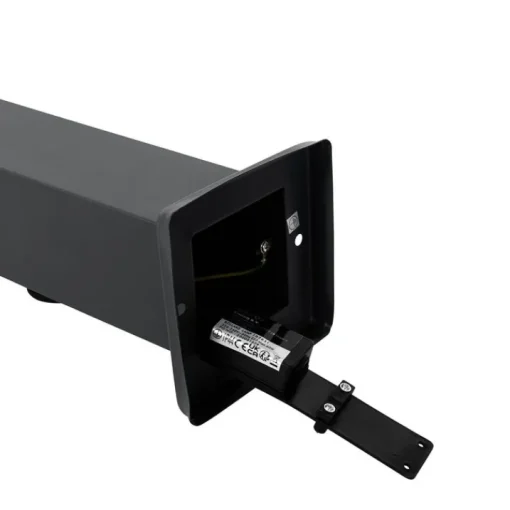 QAZQA Buitenlamp donkergrijs 80 cm met stopcontact IP44 - Malios