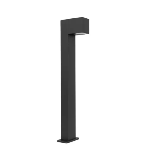 QAZQA Buitenlamp donkergrijs met grondpin en kabelmof 65cm IP44 - Baleno