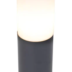 QAZQA Buitenlamp paal antraciet met opaal 45 cm IP44 - Rox
