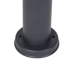 QAZQA Buitenlamp paal antraciet met opaal 45 cm IP44 - Rox