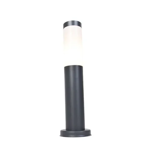 QAZQA Buitenlamp paal antraciet met opaal 45 cm IP44 - Rox
