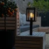 QAZQA Buitenlamp paal grijs 50 cm IP44 - Sutton
