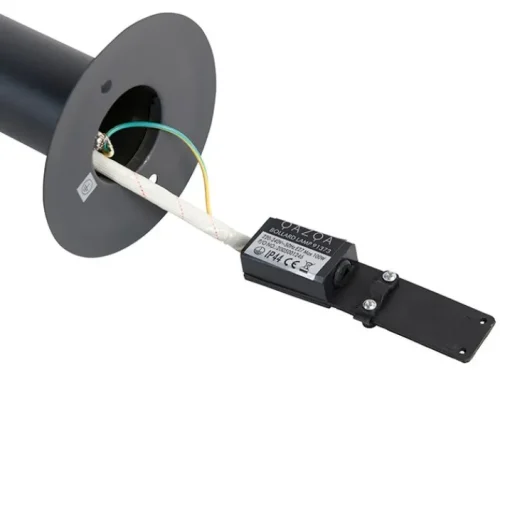 QAZQA Buitenlamp paal grijs 50 cm IP44 - Sutton