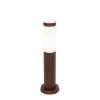 QAZQA Buitenlamp paal roestbruin met opaal 45 cm IP44 - Rox