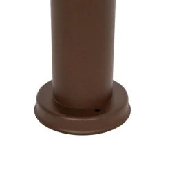 QAZQA Buitenlamp paal roestbruin met opaal 45 cm IP44 - Rox
