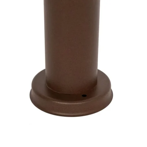 QAZQA Buitenlamp paal roestbruin met opaal 45 cm IP44 - Rox
