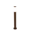 QAZQA Buitenlamp paal roestbruin met opaal 80 cm IP44 - Rox