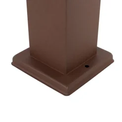 QAZQA Buitenlamp roestbruin 80 cm met stopcontact IP44 - Malios