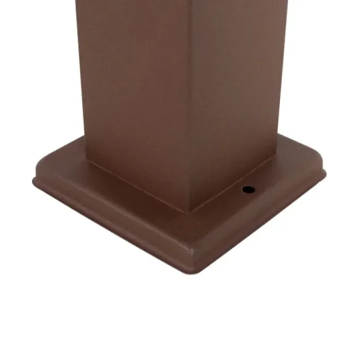 QAZQA Buitenlamp roestbruin 80 cm met stopcontact IP44 - Malios
