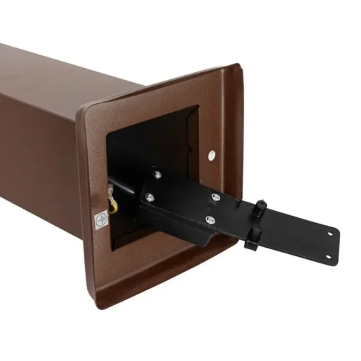 QAZQA Buitenlamp roestbruin 80 cm met stopcontact IP44 - Malios