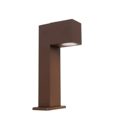 QAZQA Buitenlamp roestbruin met grondpin en kabelmof 30cm IP44 - Baleno