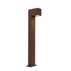 QAZQA Buitenlamp roestbruin met grondpin en kabelmof 65cm IP44 - Baleno