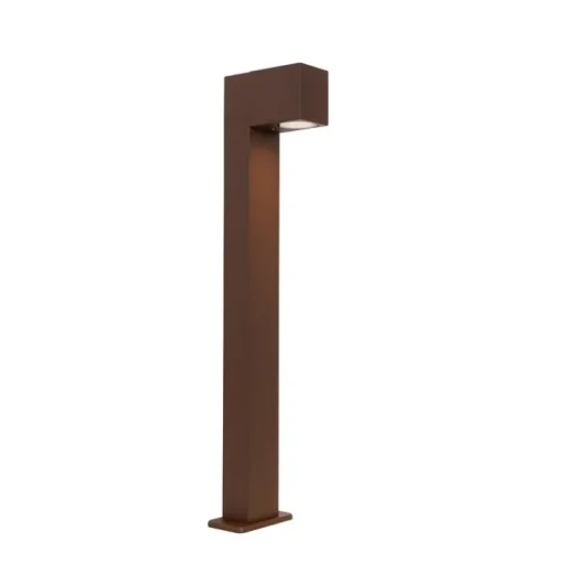 QAZQA Buitenlamp roestbruin met grondpin en kabelmof 65cm IP44 - Baleno
