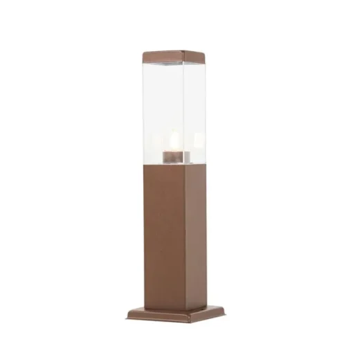 QAZQA Buitenlamp roestbruin met grondpin en kabelmof 45cm IP44 - Malios