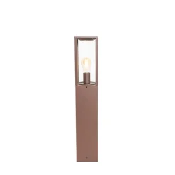 QAZQA Buitenlamp roestbruin met grondpin en kabelmof 80cm IP44 - Charlois