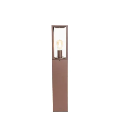 QAZQA Buitenlamp roestbruin met grondpin en kabelmof 80cm IP44 - Charlois