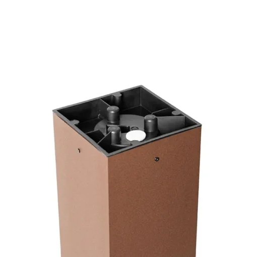 QAZQA Buitenlamp roestbruin met grondpin en kabelmof 80cm IP44 - Charlois