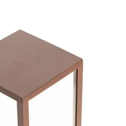 QAZQA Buitenlamp roestbruin met grondpin en kabelmof 80cm IP44 - Charlois