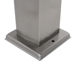 QAZQA Buitenlamp staal 80 cm met stopcontact IP44 - Malios