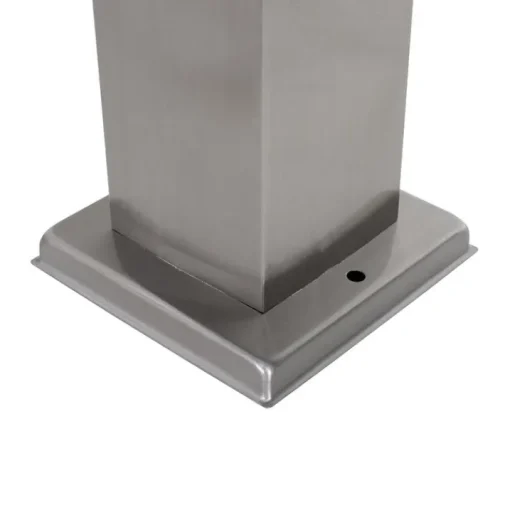 QAZQA Buitenlamp staal 80 cm met stopcontact IP44 - Malios