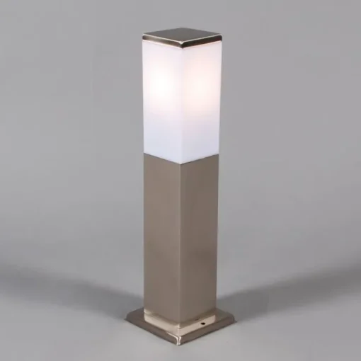 QAZQA Buitenlamp staal 45cm IP44 - Malios met grondpin en kabelmof